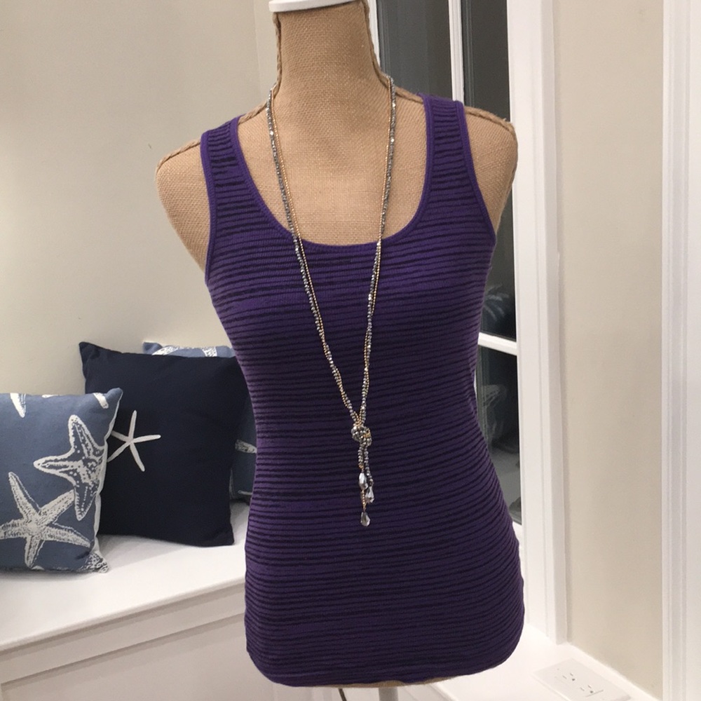 💜🖤 Stripe Tank Top